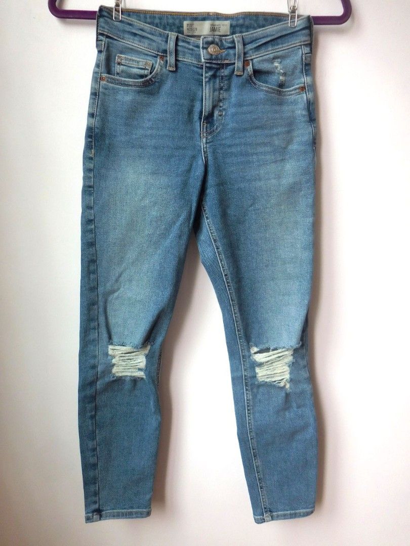 Topshop jamie jeans sales ripped