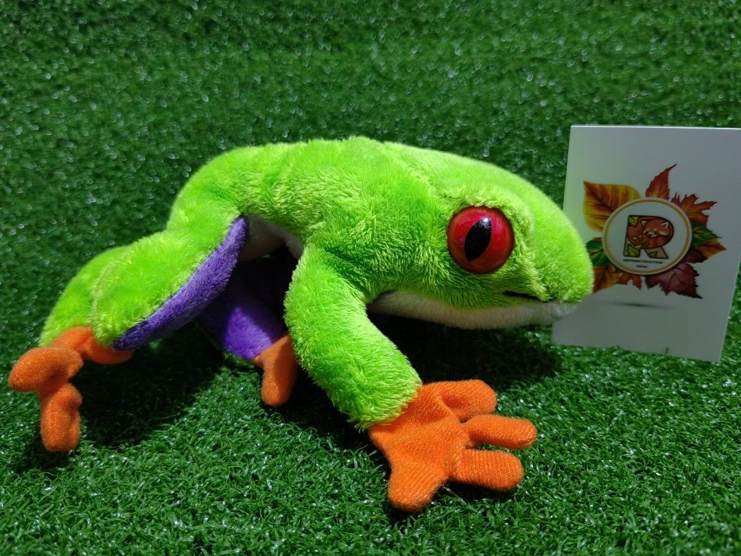 Tree Frog Stufftoy Plush Plushie (Category: Plushies & Soft Toys) located in Davao. Submitted by redpandacollections (Listing ID 1269655227, Image 2). Description: Tree Frog Stufftoy Plush Plushie In good condition and quality Very soft and had hard eye detail 10 inches.