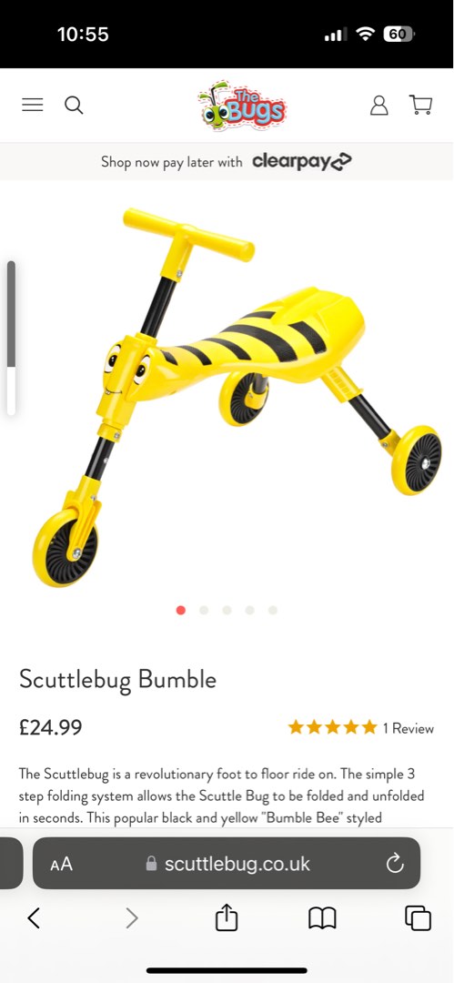 Scuttlebug tricycle sale