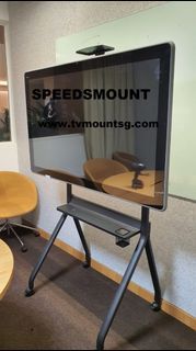 TV stand Jamboard or LED LCD screen up to 86 ” laptop shelf mobile cart