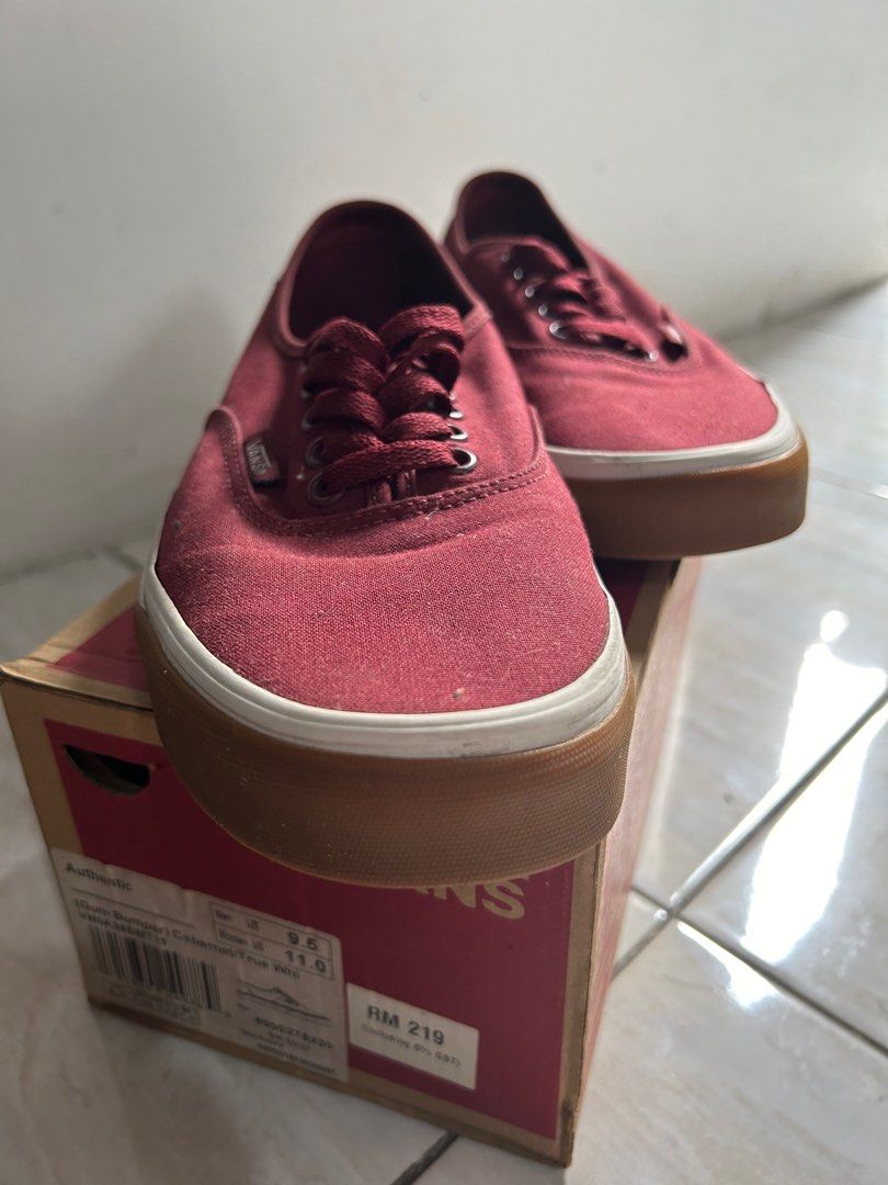 Vans authentic 2024 gum bumper