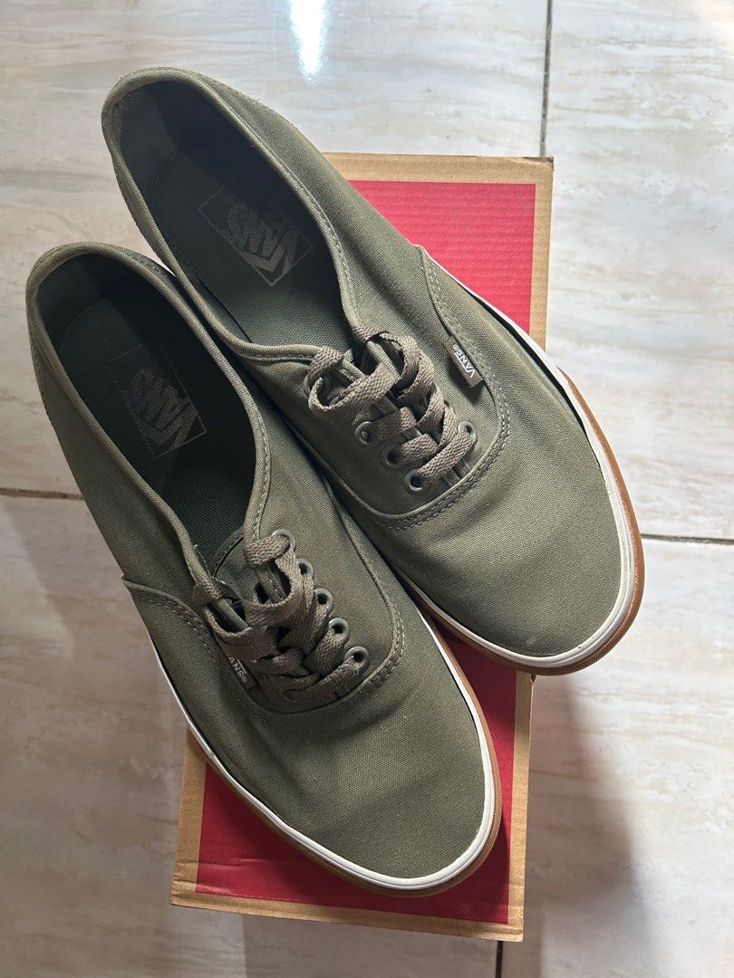 Vans authentic hijau army online