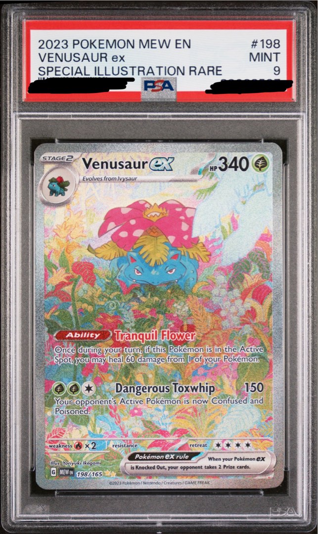 Venusaur EX SIR MEW EN (151) Cheapest Slab, Hobbies & Toys, Toys