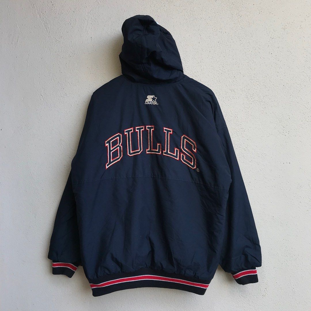 Chicago bulls starter jacket 1990s sales
