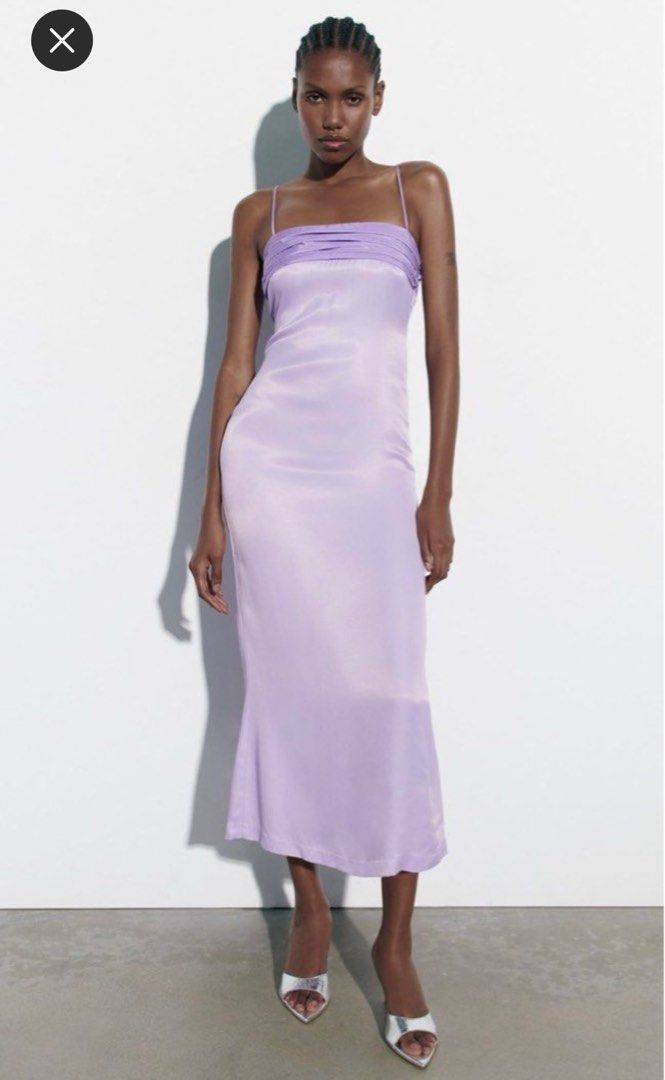 Zara sales lavender dress
