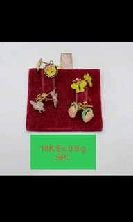 18K Saudi Gold Kids Earrings