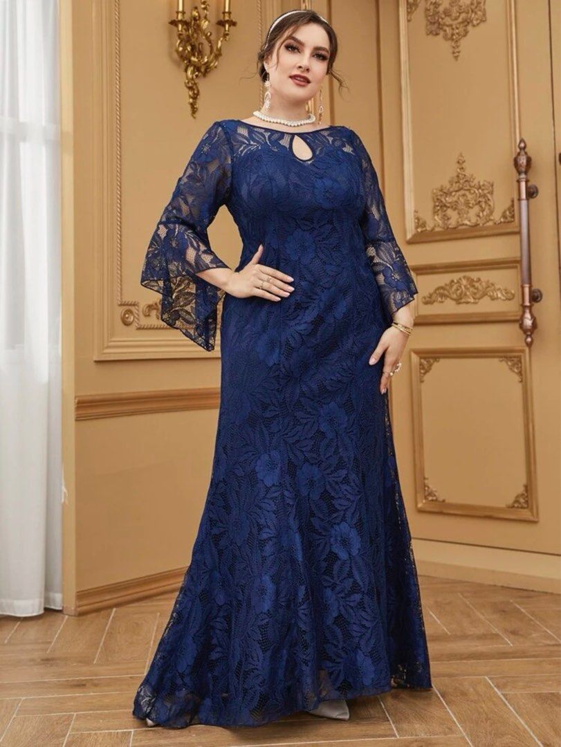 Plus size deals lace dresses uk