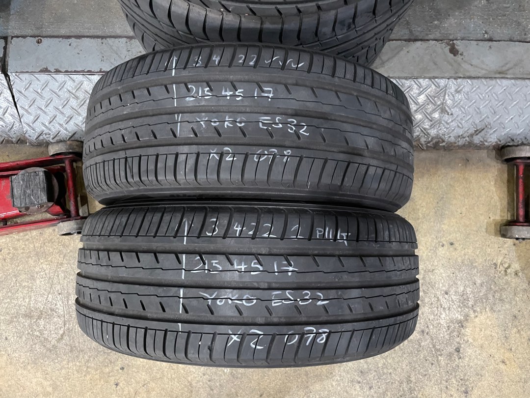 215/45/17 Yokohama ES32, Car Accessories, Tyres & Rims on Carousell