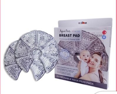2x Breast Therapy Pack Pearl Reusable Gel Pads Hot or Cold Use