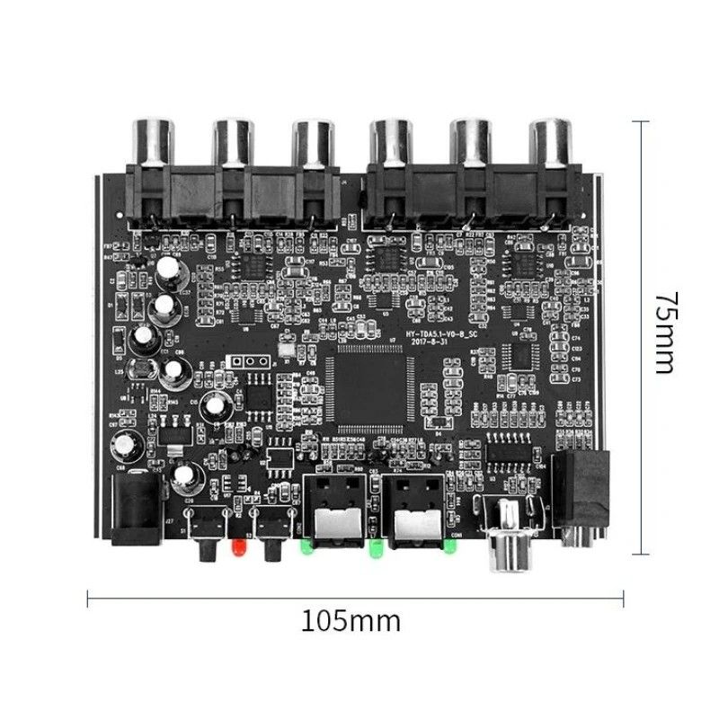 5.1 CH Audio Decoder SPDIF Coaxial to RCA DTS AC3 Optical Digital ...