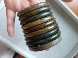 配飾類:優惠價#53.5~64mm 保平安阿根廷綠檀木手環 手鈪(F231206-1)64227223533057110