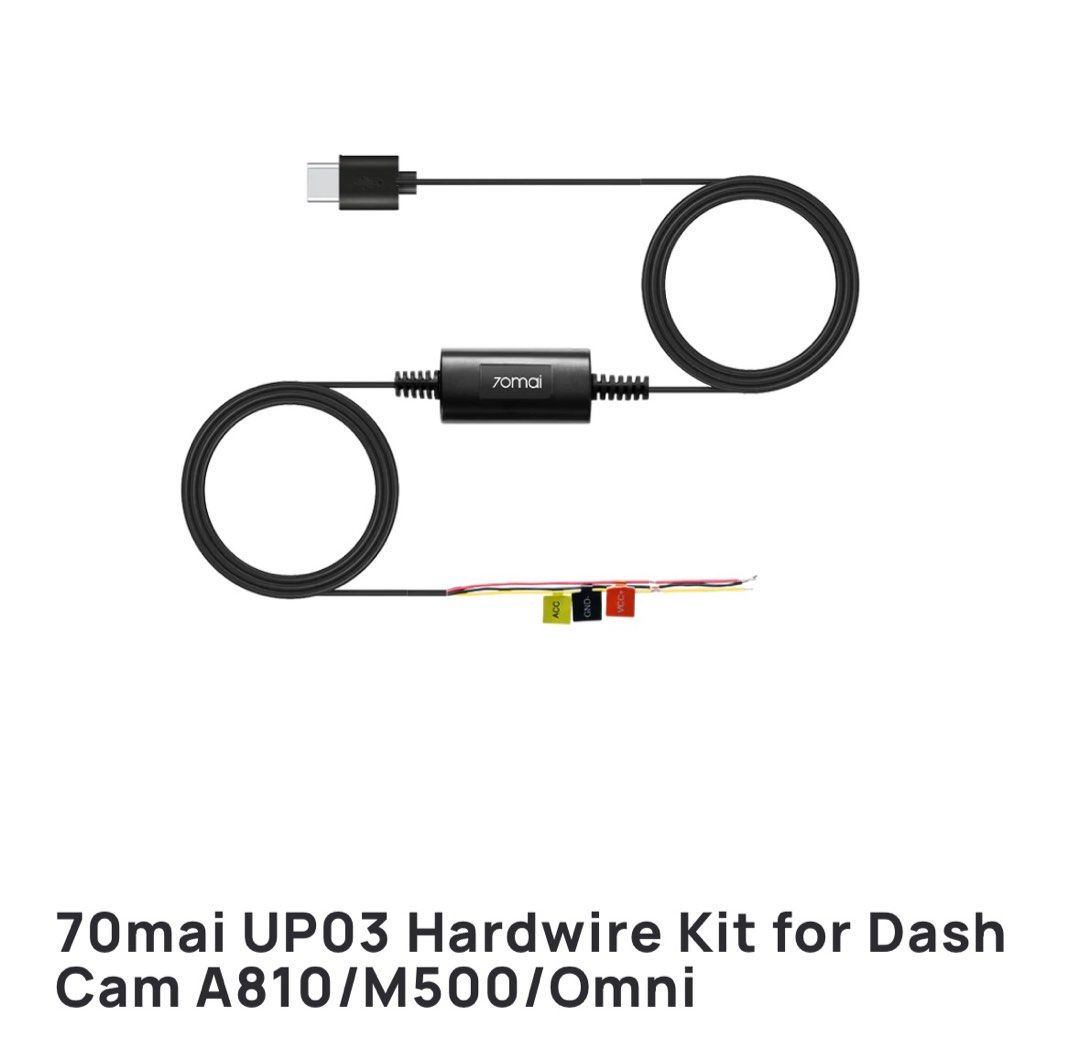 70mai UP03 Hardwire Kit for Dash Cam A810/M500/Omni – 70mai