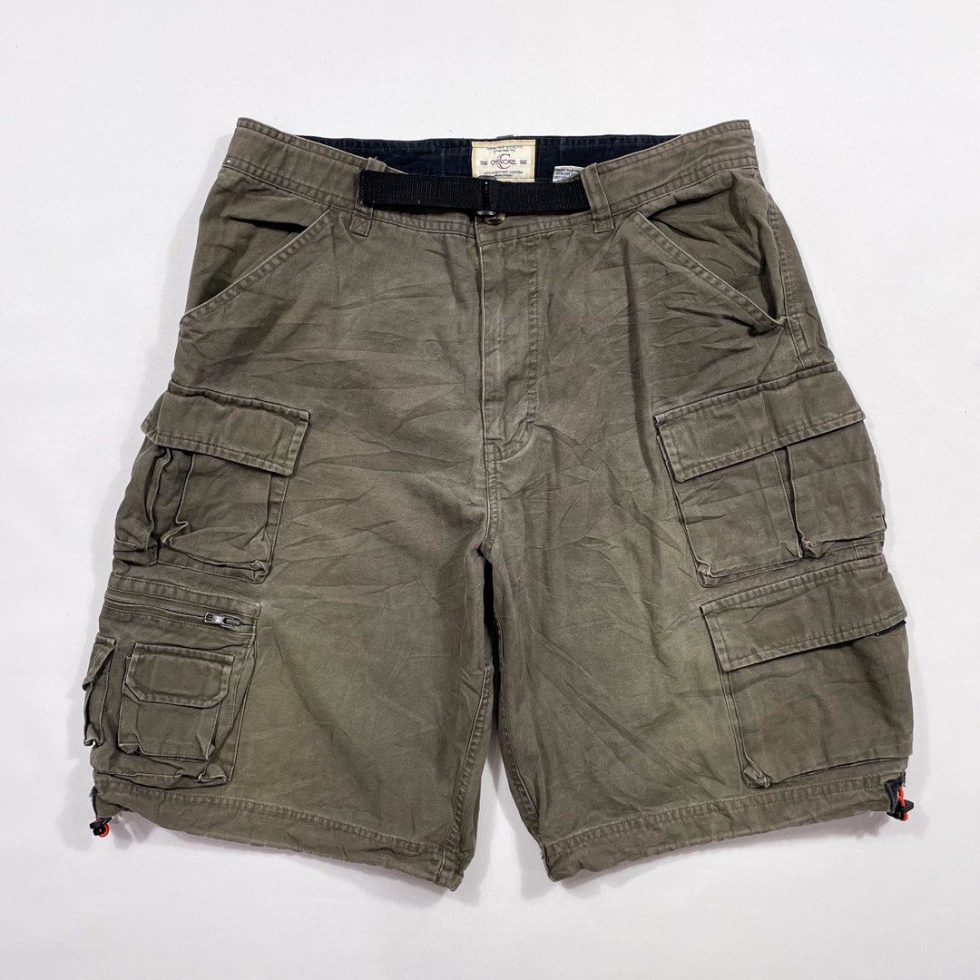 90s Cherokee Multi Pocket Outdoor Gear Cargo Shorts Moss Green