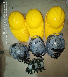 ( 30 SETS ) MEISONS HARD HAT SAFETY HELMET VGUARD YELLOW COMPLETE SET SPECIAL REQUEST BY DEDTER