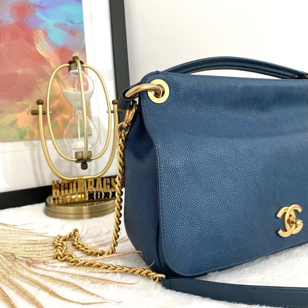 Chanel discount purse blue