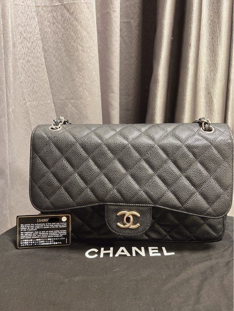 Authentic Chanel Double flap Bag Jumbo Size
