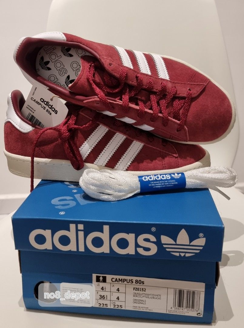 NEW Adidas Originals Campus 80s 2023 wine red colorway WOMEN
