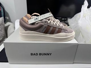 Adidas Campus Bad Bunny, Size  7 Mens US, Color: Sand Beige/Brown/Cream White, Authentic, BNDS
