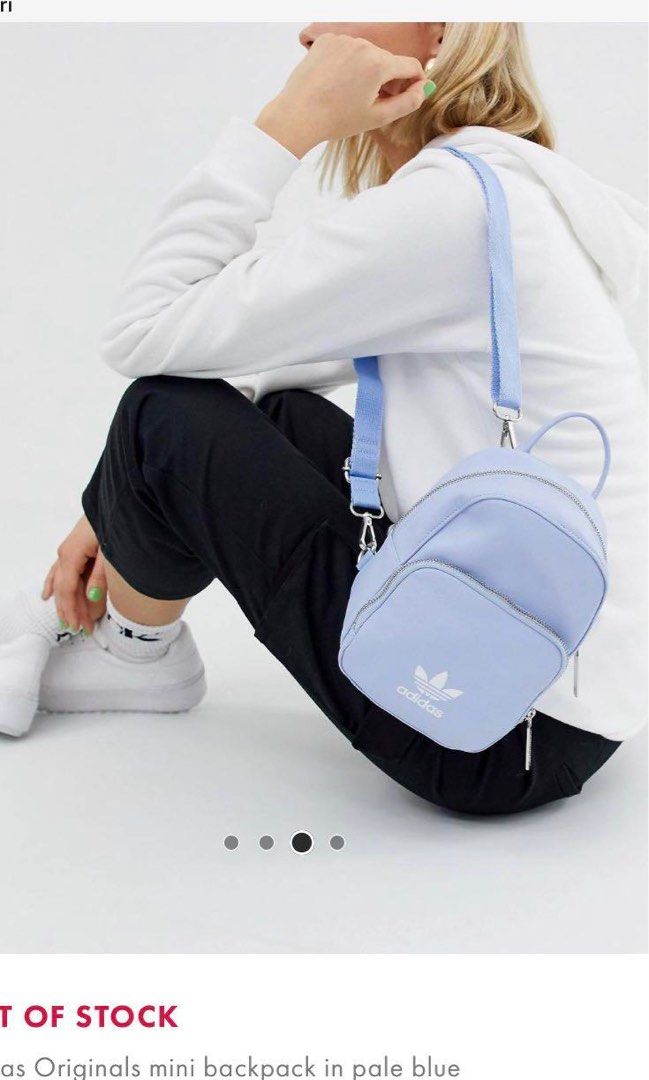 Adidas Mini Backpack Baby Blue Women s Fashion Bags Wallets