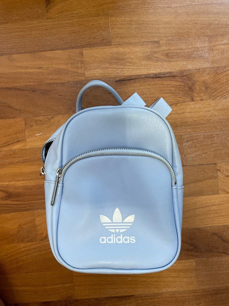 Adidas mini backpack light blue store