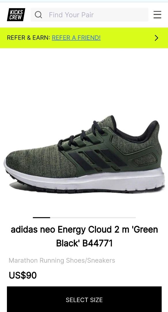 Adidas energy cloud 2 green top