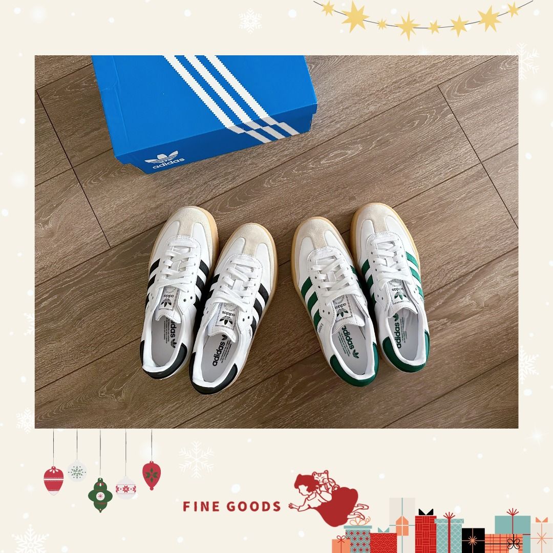 Adidas Sambae W 厚底版手款日本代購直送復古黑白灰黑白全黑男女裝綠白