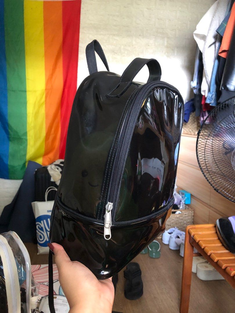 Adventure PVC Bag/Backpack (Blanche) (Category: Backpacks) located in Bacoor. Submitted by issa_cd (Listing ID 1269767768, Image 2). Description: - Super spacious and matibay - Been through a lot with this bag -- bagyo, init, crowded places, etc. - Perfect for travels lalo na sa airport kasi kasya lahat ng essentials - Okay din for school, work, and concerts - Originally bought for ₱449 in L@zada last March 2022 - Still in good and clean conditio