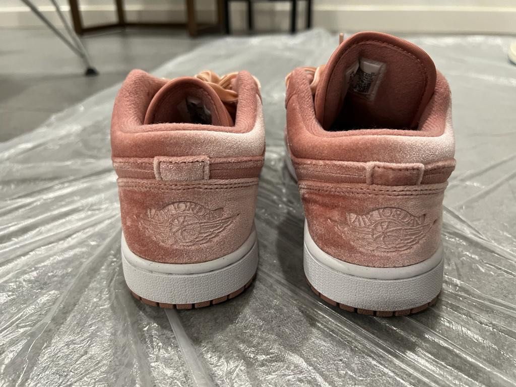 Air Jordan Low SE Pink Velvet, Luxury, Sneakers Footwear on