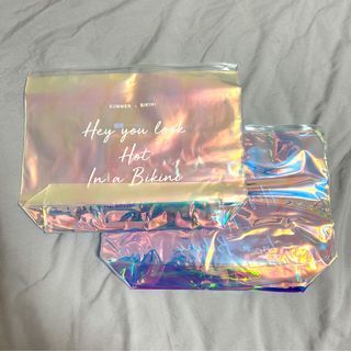 Air space 美人魚光 霓虹 塑膠布防水夾鏈袋*2