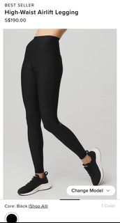 Alo yoga 7/8 high waist airlift legging - gravelstone color, Women's  Fashion, Activewear on Carousell