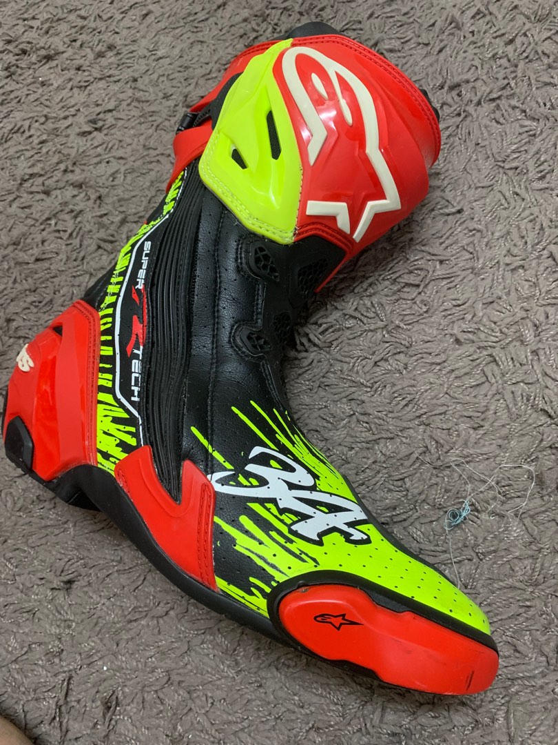 Alpinestars Supertech R Kevin Schwantz Limited Edition Boots Auto