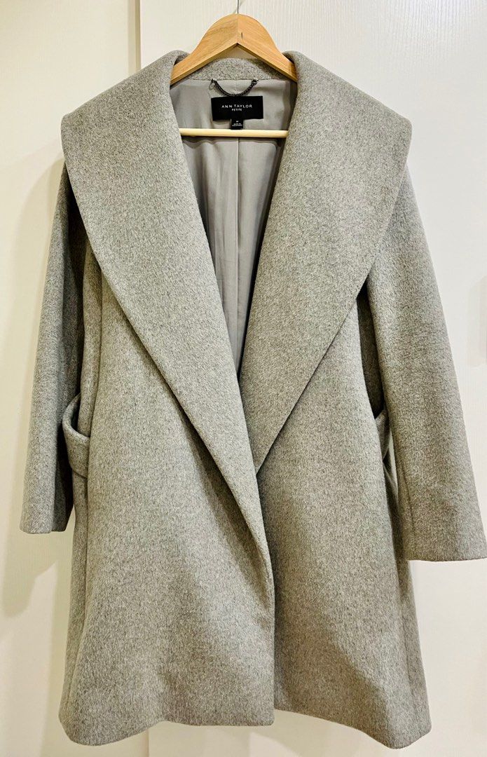 Ann taylor petite shawl collar wrap coat deals