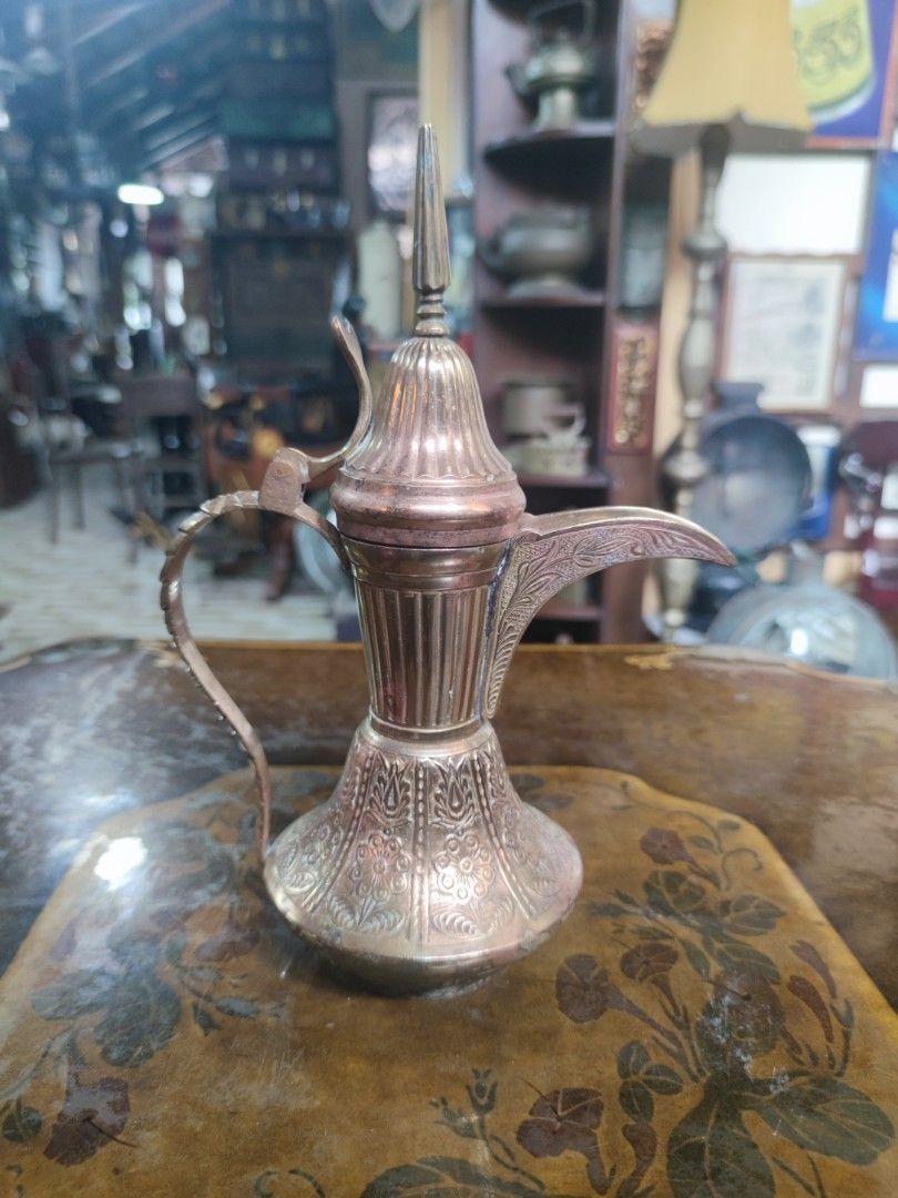 Antique brass deals coffee pot