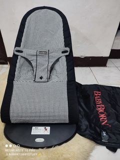 Authentic baby björn bouncer (BLACK/PEPITA)