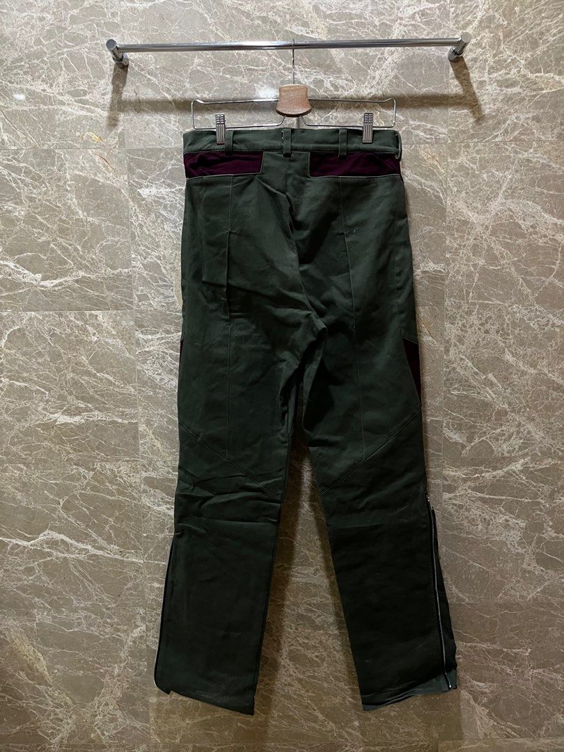 Authentic Cmmawear Calathea Curved Seam Trousers Olive Green Authentic Cmmawear Calathea Curved Seam Trousers Olive Green