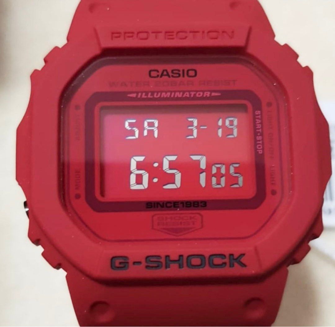 Authentic GSHOCK DW5635C Red Out 35th Anniversary Men s Fashion Watches Accessories Watches on Carousell