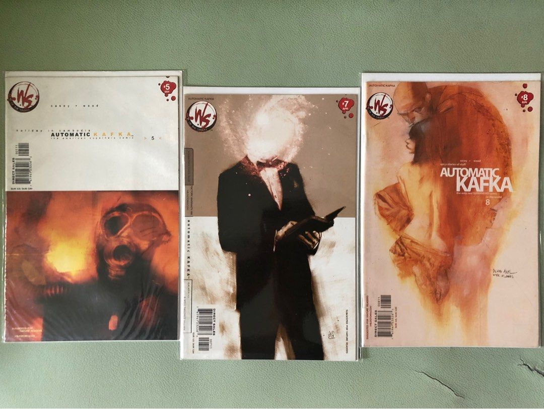 AUTOMATIC KAFKA, DC-Wildstorm Comics, Original U.S. editions P200 EACH (Category: Comics & Manga) located in Mandaluyong City. Submitted by robscollectibles61 (Listing ID 1269780003, Image 1). Description: AUTOMATIC KAFKA Issues 5, 7, 8 P200 EACH. DC-Wildstorm Comics. Original (not reprint) U.S. editions. Bagged & boarded. •JOE CASEY_writer •ASH WOOD_art, cover art .