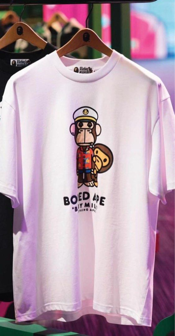 BAPE X BAYC Milo Tee （bayc exclusive), 男裝, 上身及套裝, T-shirt