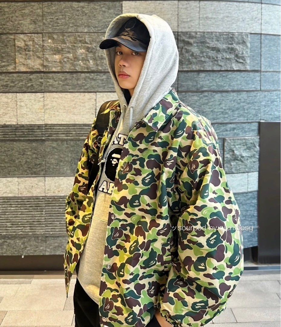 BAPE X OVO ABC CAMO COACH JACKET Men s Fashion Coats Jackets