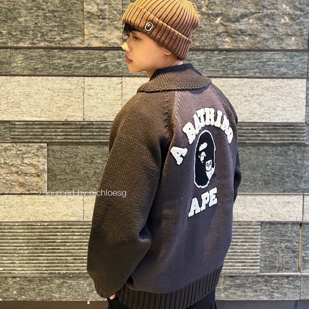 BAPE X OVO COWICHAN SWEATER, Men's Fashion, Coats, Jackets and