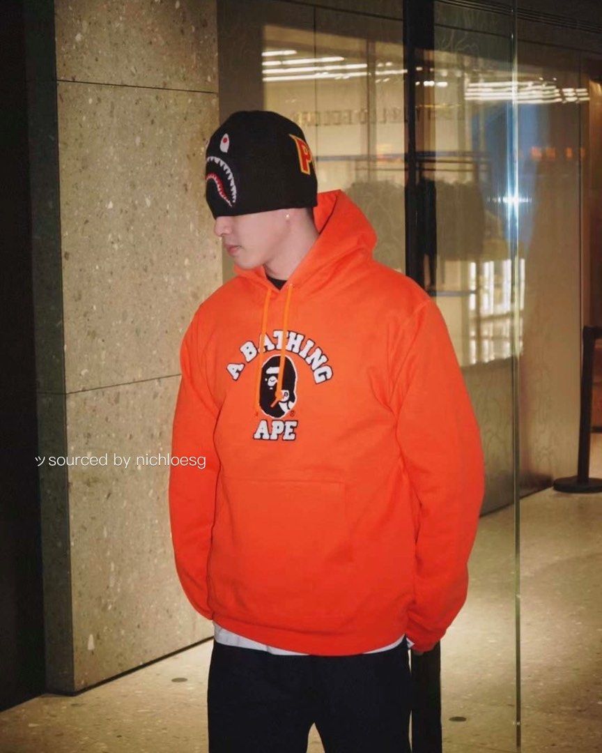 BAPE X OVO PULLOVER HOODIE Men s Fashion Tops Sets Hoodies on