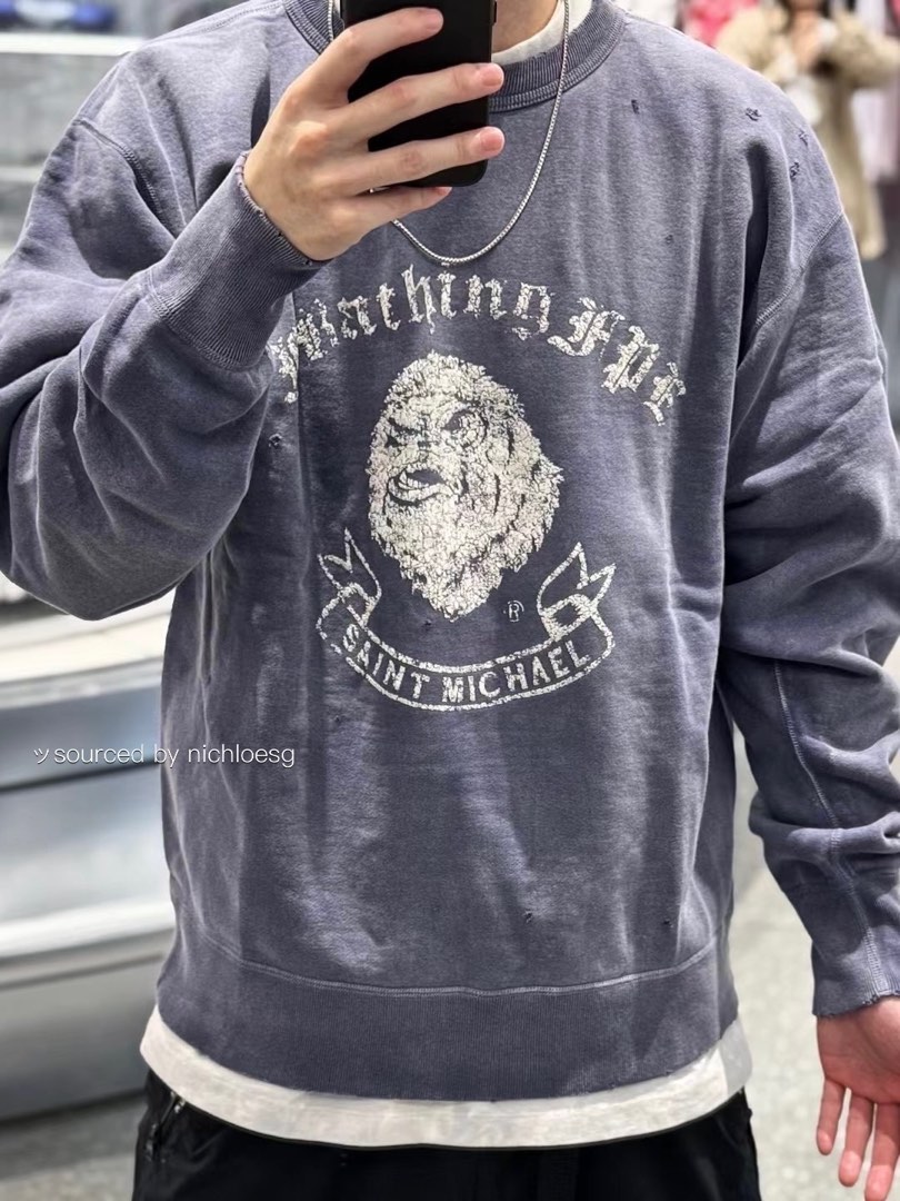 セントマイケル × BAPE』 Gorilla Crewneck スウェットM トップス