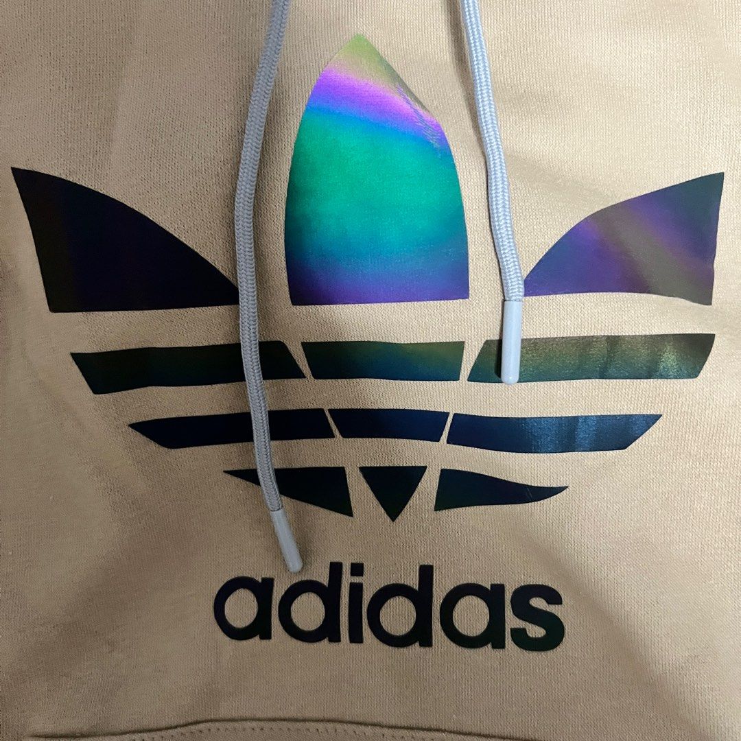BN Authentic Adidas Earth Unisex Holographic Logo Hoodie Size M