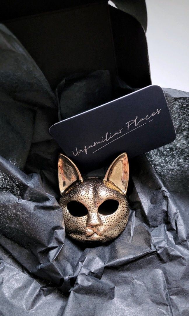 Brand New Unfamiliar Places Animal Head Cat Pin Brooch Women s