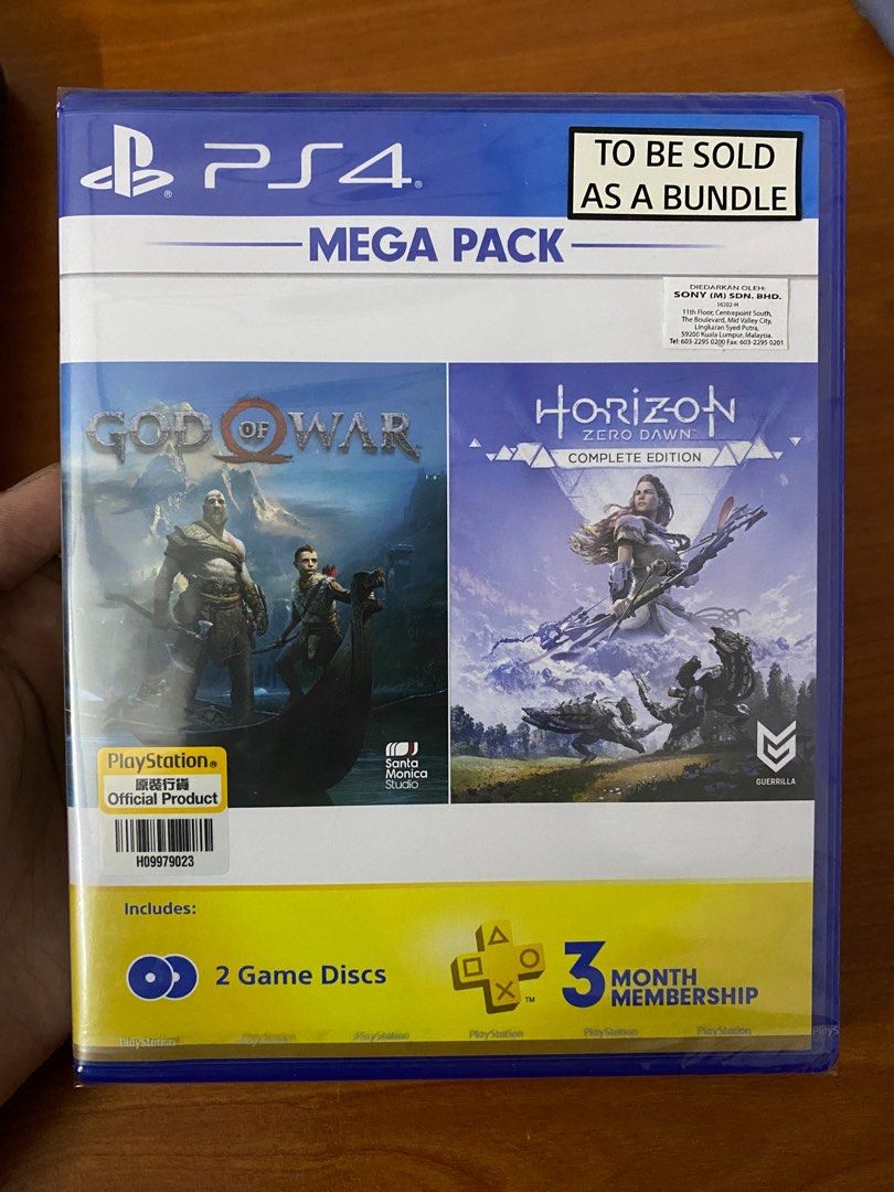 Bundle God of War Horizon Zero Dawn PS4 Video Gaming Video