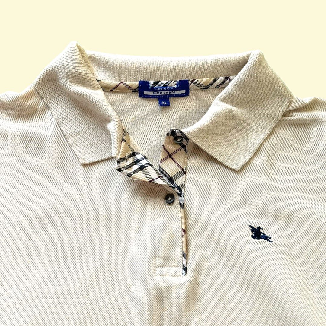 Burberry Blue Label Plain Polo Shirt Luxury Apparel on Carousell
