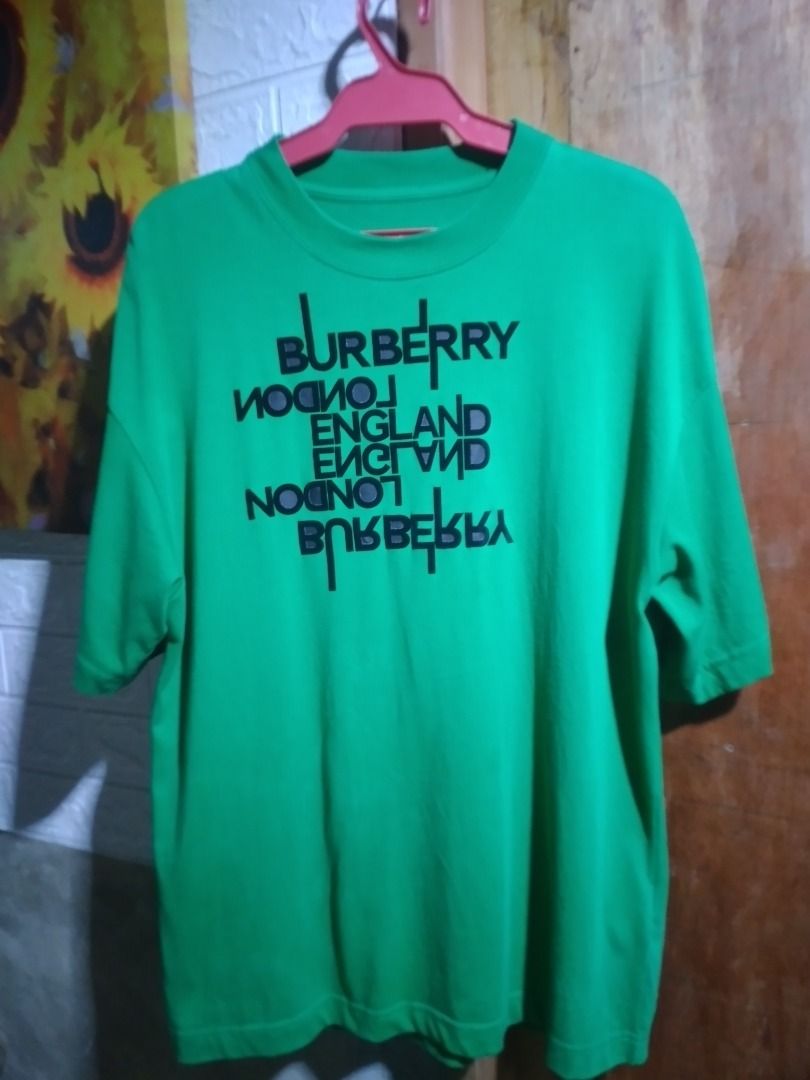 Burberry Shirt ( With Prada Tags ) (Category: Tshirts & Polo Shirts ) located in Batan. Submitted by thriftedshoppe (Listing ID 1269819991, Image 1). Description: Dimes: 21/28 Issue: Stain ( washable or not ) No neck Tag.