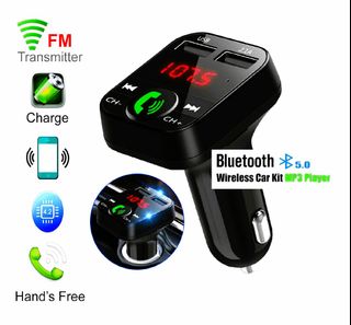 Bluetooth 5.3 FM/AUX Bluetooth Car Adapter, JOYROOM【Air Vent Installation &  Bass Boost】 3 Ports PD&QC 3.0 FM Transmitter for Car, Radio Bluetooth