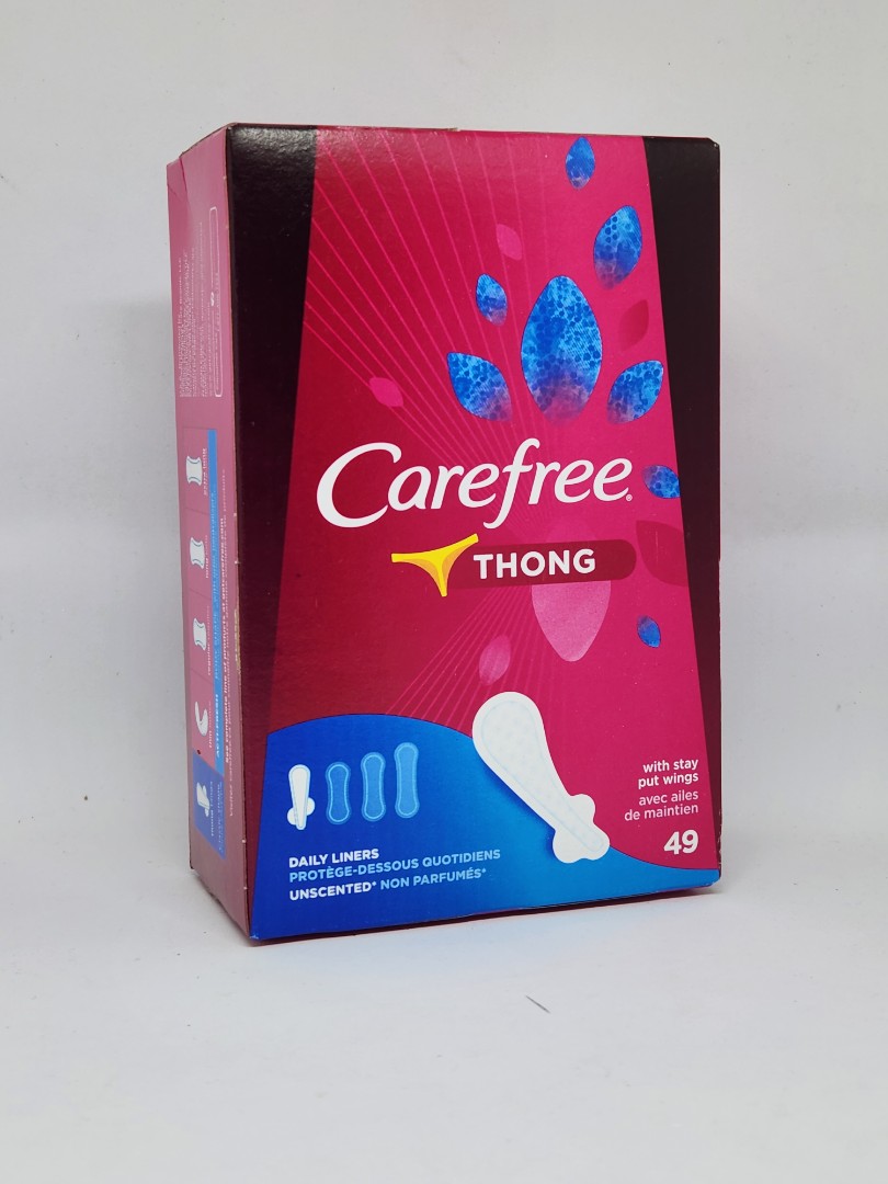 Carefree Thong Pantyliner 49s, Beauty & Personal Care, Bath & Body