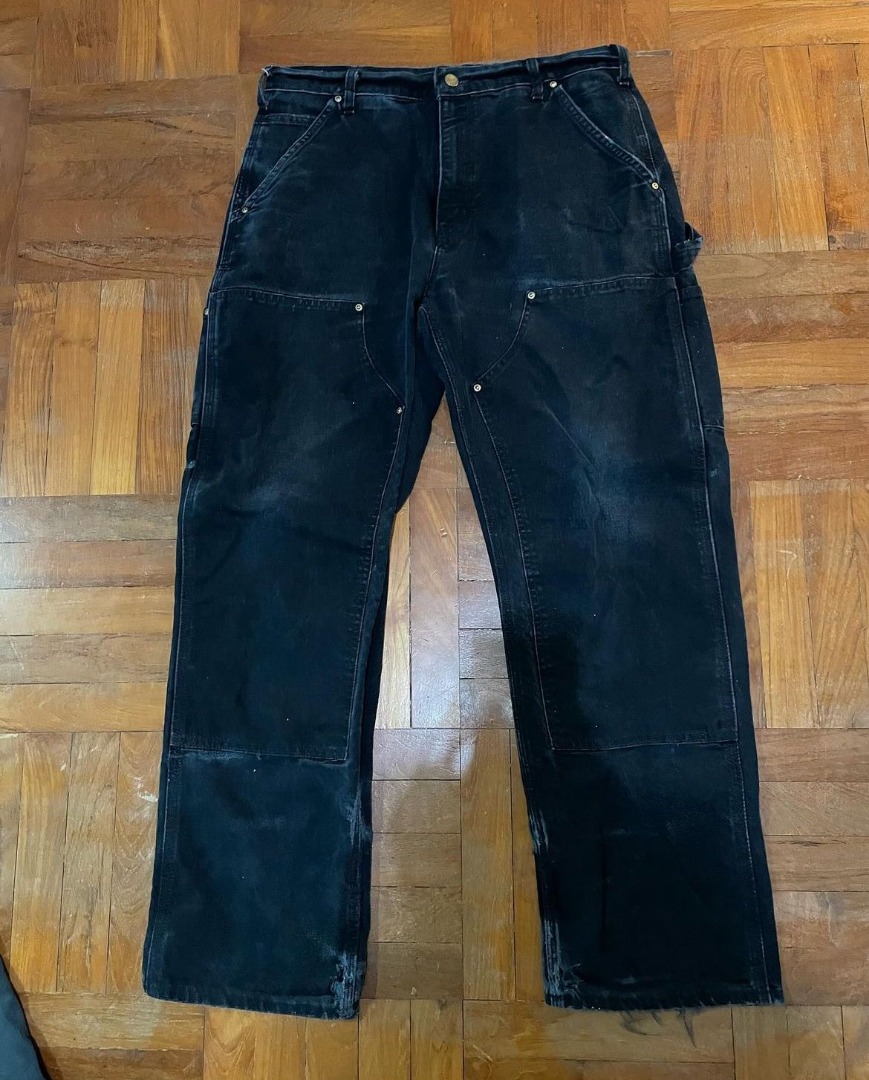 Carhartt Double knee carpenters, Men's Fashion, Bottoms, Jeans on Carousell